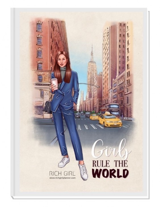 GIRLS RULE THE WORLD 3/ Brunette Avatar - финансов RICH GIRL планер 