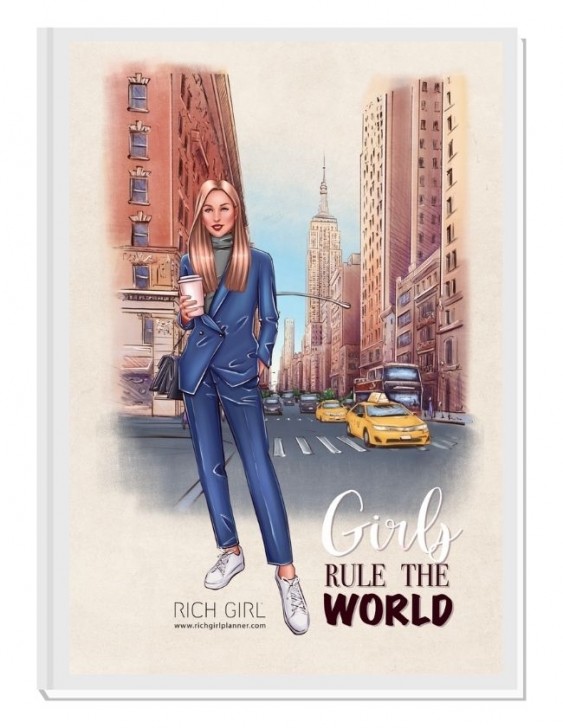 GIRLS RULE THE WORLD 3/ Blond Avatar - финансов RICH GIRL планер 