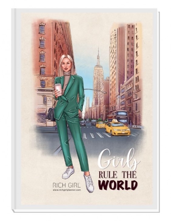 GIRLS RULE THE WORLD 4/ Blond Avatar - финансов RICH GIRL планер 