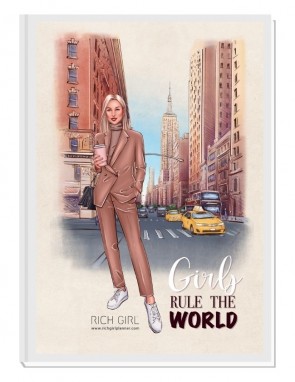 GIRLS RULE THE WORLD 2/ Blond Avatar - финансов RICH GIRL планер 