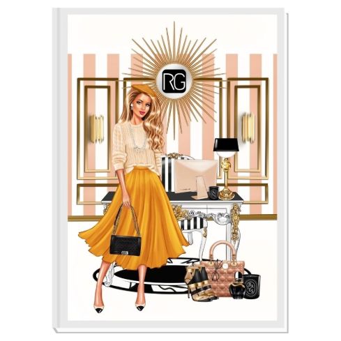 HUSTLE, BABY (blond) - дизайнерски недатиран RICH GIRL планер