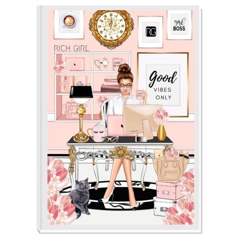 GOOD VIBES ONLY (dark blond) - дизайнерски RICH GIRL планер