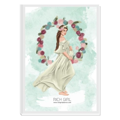 ПЕРСОНАЛИЗИРАН ДНЕВНИК НА БЪДЕЩАТА МАМА - MOMMY TO BE 1 (brunette)