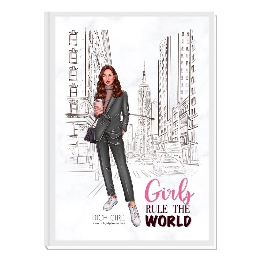 GIRLS RULE THE WORLD 1/ Brunette Avatar - финансов RICH GIRL планер 