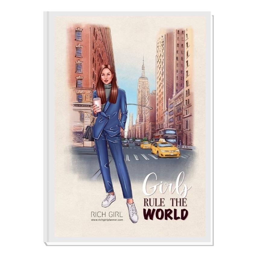 GIRLS RULE THE WORLD 3/ Brunette Avatar - финансов RICH GIRL планер 