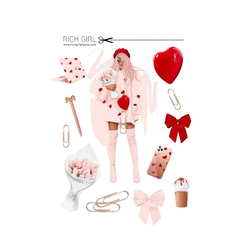 ЕЛЕМЕНТИ ЗА ИЗРЯЗВАНЕ И ДЕКОРАЦИЯ VALENTINES