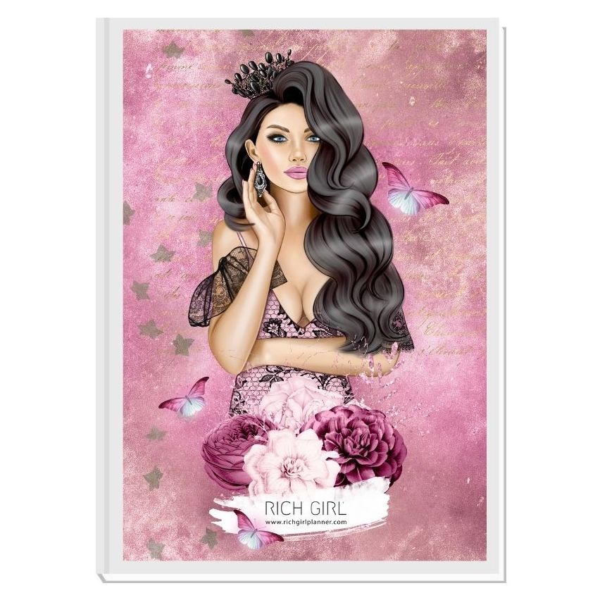 MY QUEEN 2 (black) - дневен RICH GIRL планер 